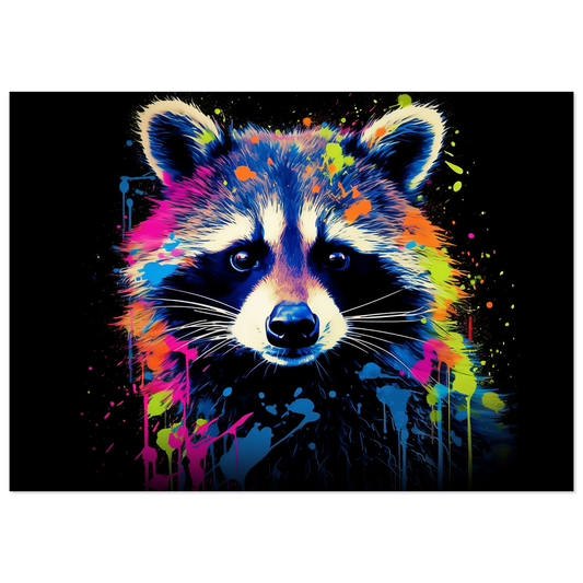 Raccoon raccoons pop art (WILD49)