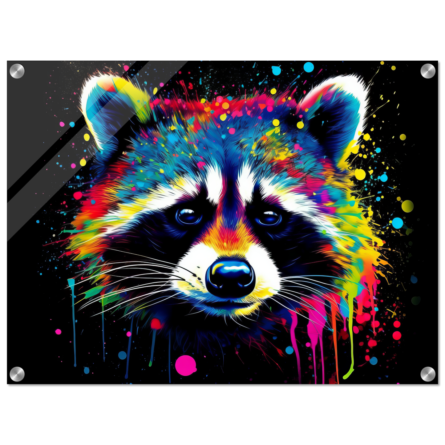 Waschbär Waschbären Pop-Art (WILD51)