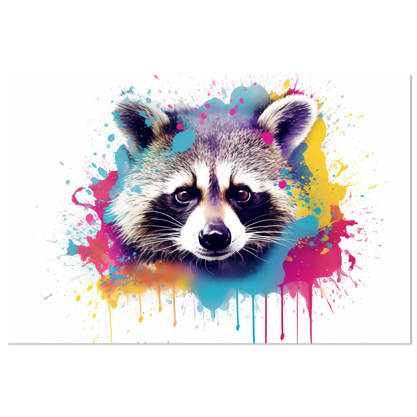 Waschbär Waschbären Pop-Art (WILD56)