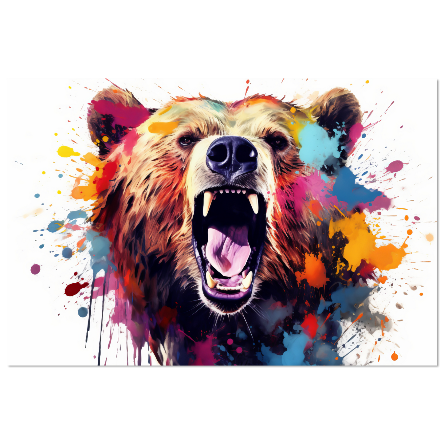 Bear bears pop art (WILD64)