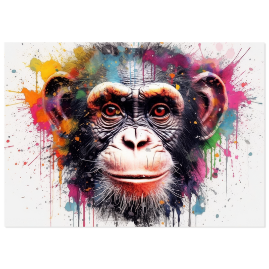 Chimpanzee monkey pop art (WILD66)