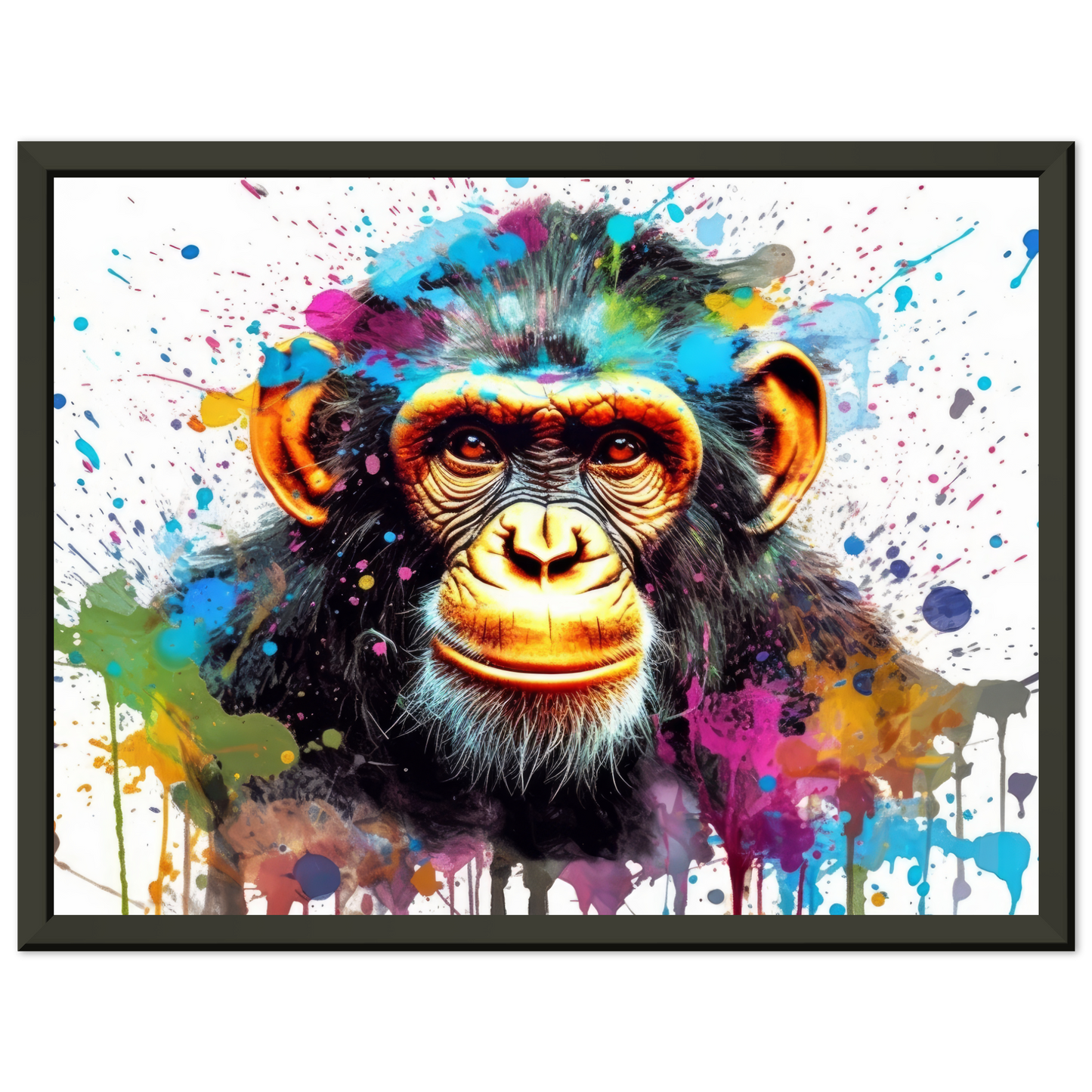 Schimpanse Affe Pop-Art (WILD67)