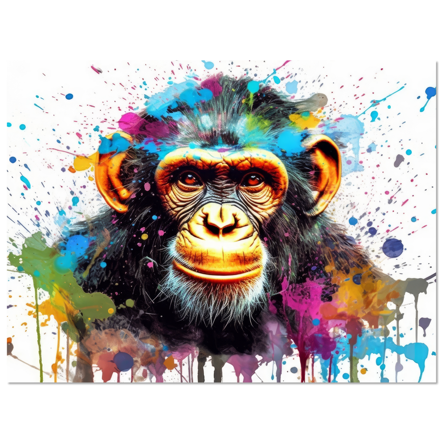 Schimpanse Affe Pop-Art (WILD67) – decoprints