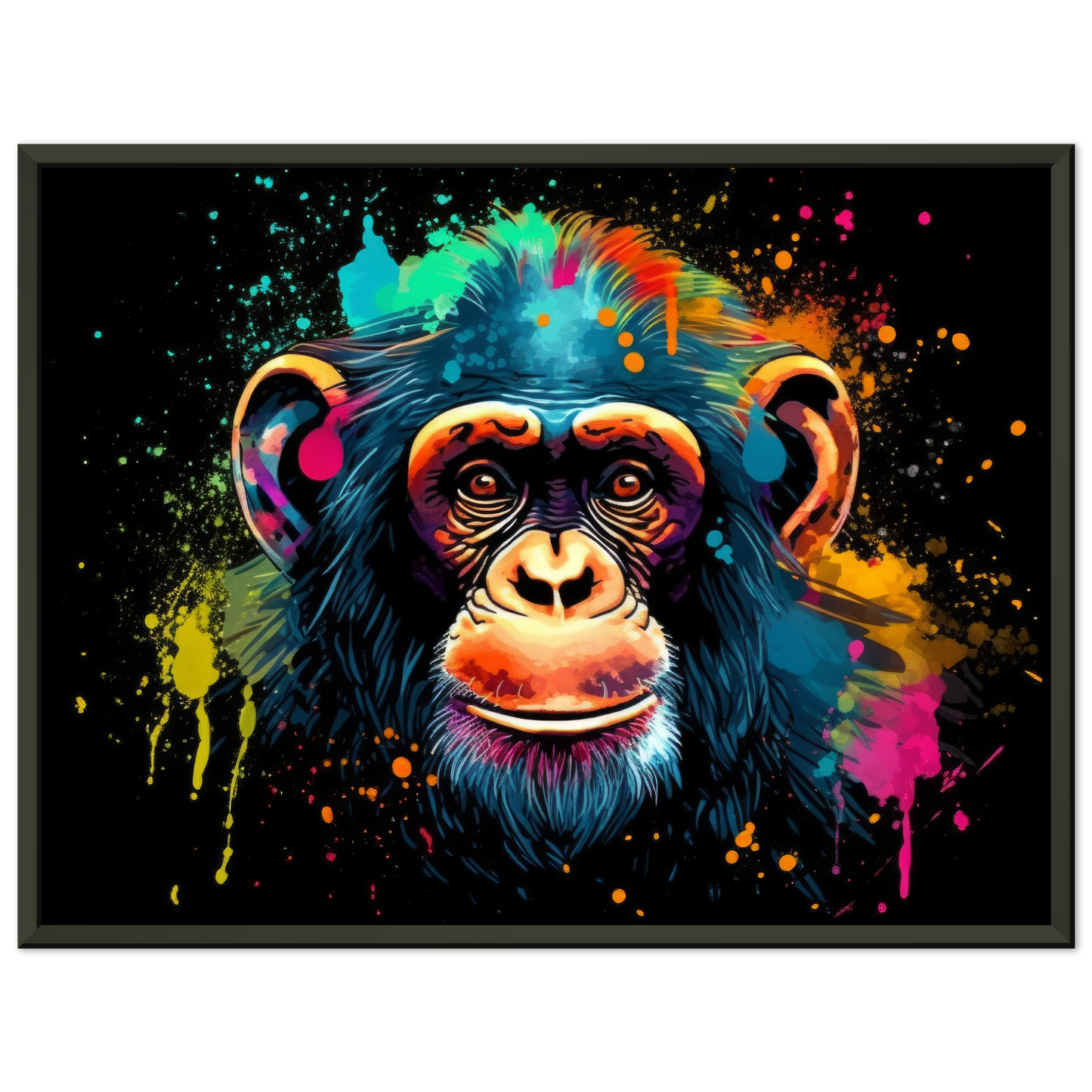 Chimpanzee monkey pop art (WILD70)