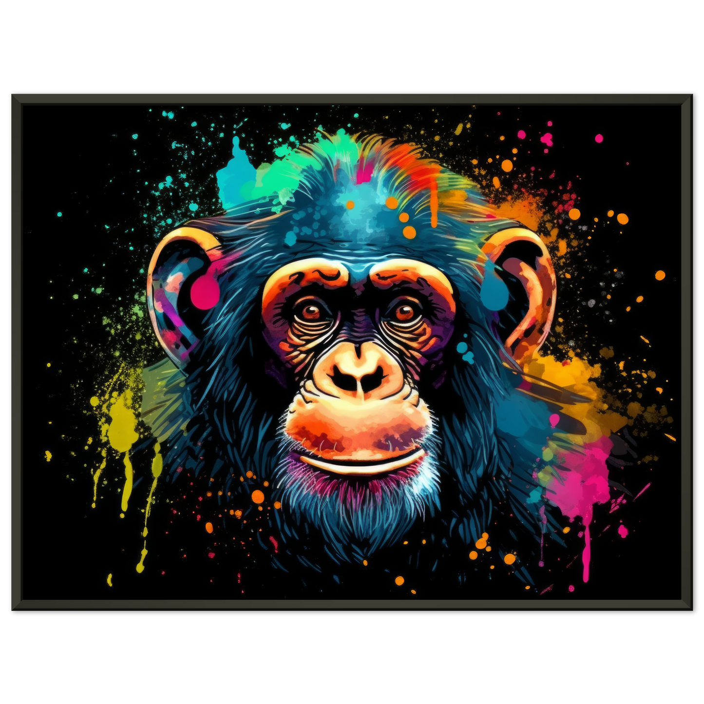 Chimpanzee monkey pop art (WILD70)