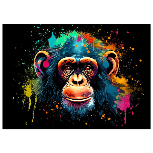 Chimpanzee monkey pop art (WILD70)
