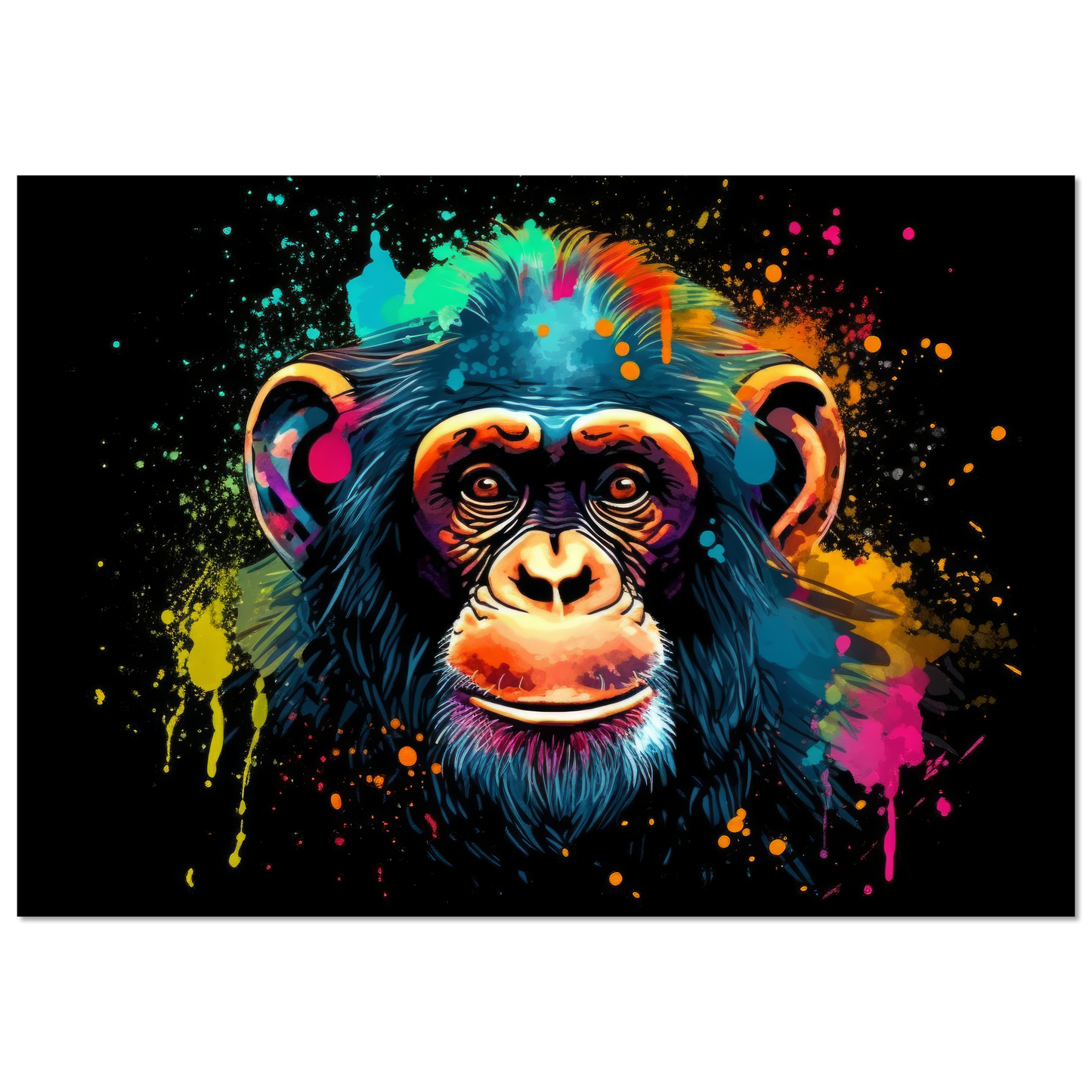 Chimpanzee monkey pop art (WILD70)