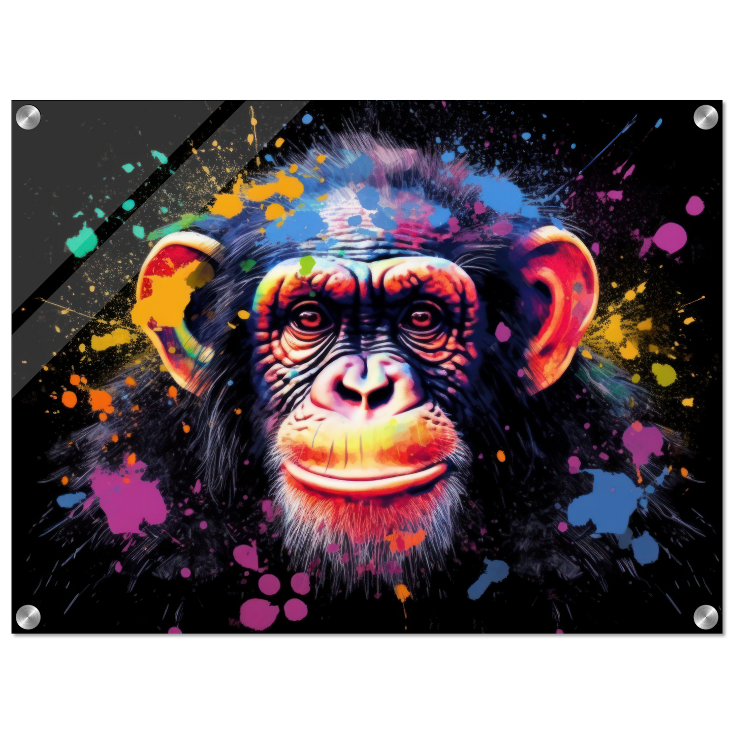 Chimpanzee monkey pop art (WILD71)