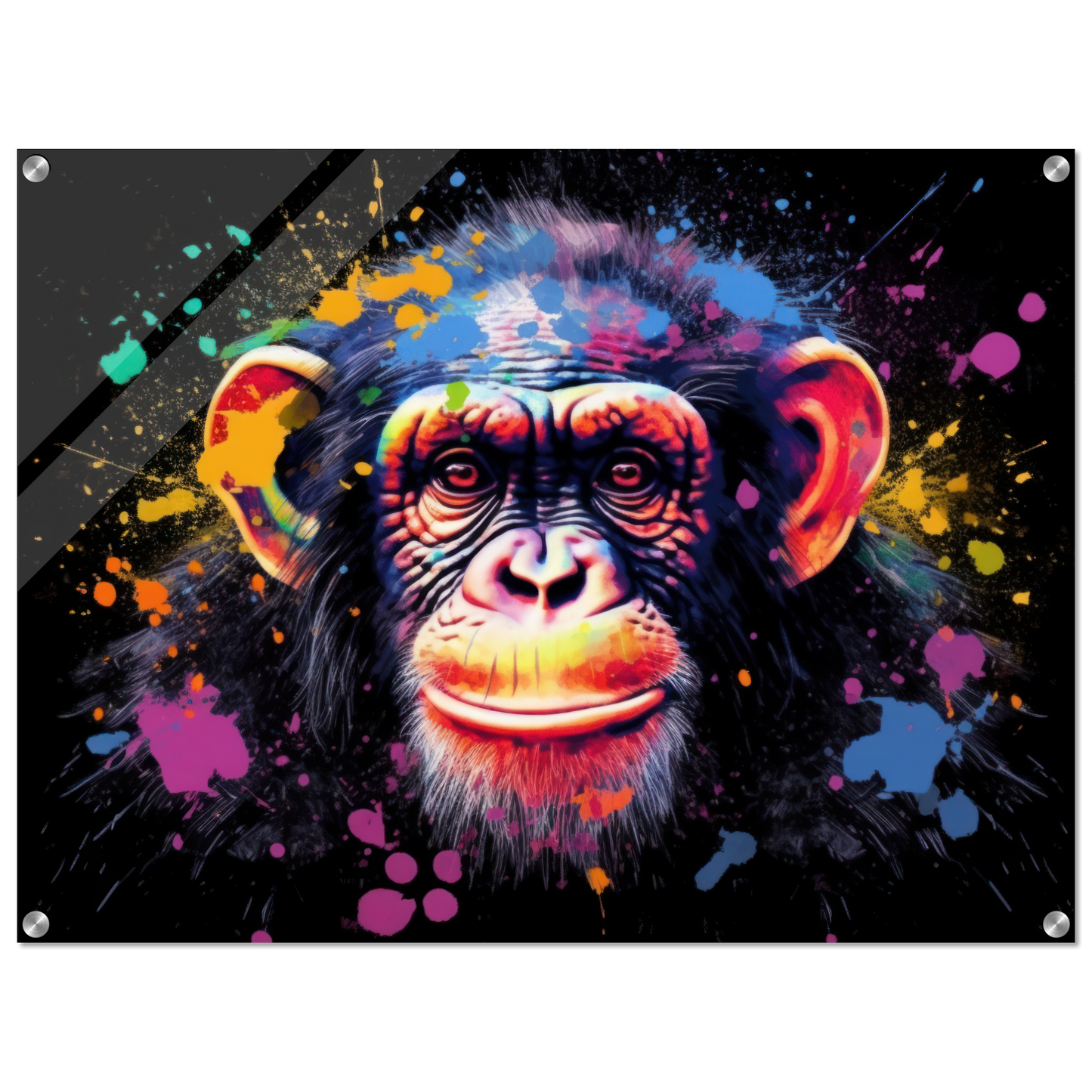 Chimpanzee monkey pop art (WILD71)
