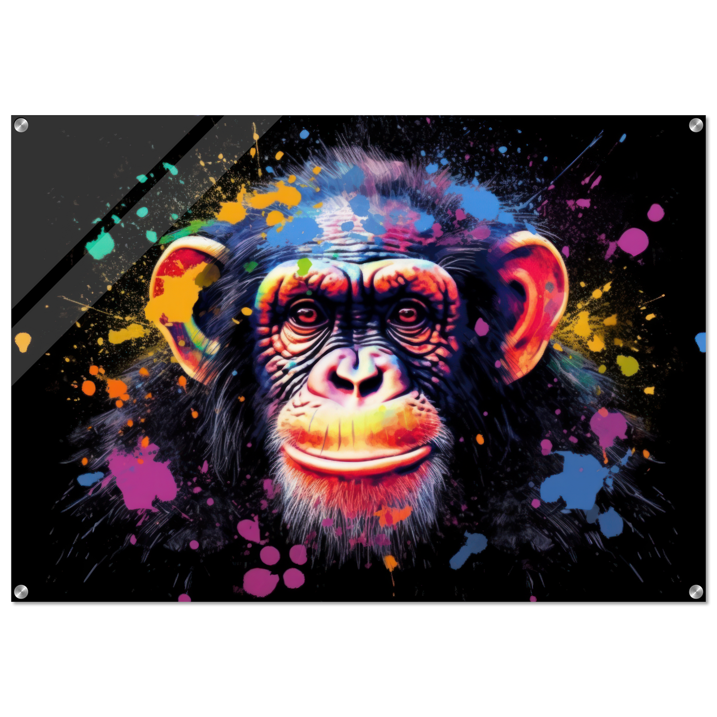 Chimpanzee monkey pop art (WILD71)