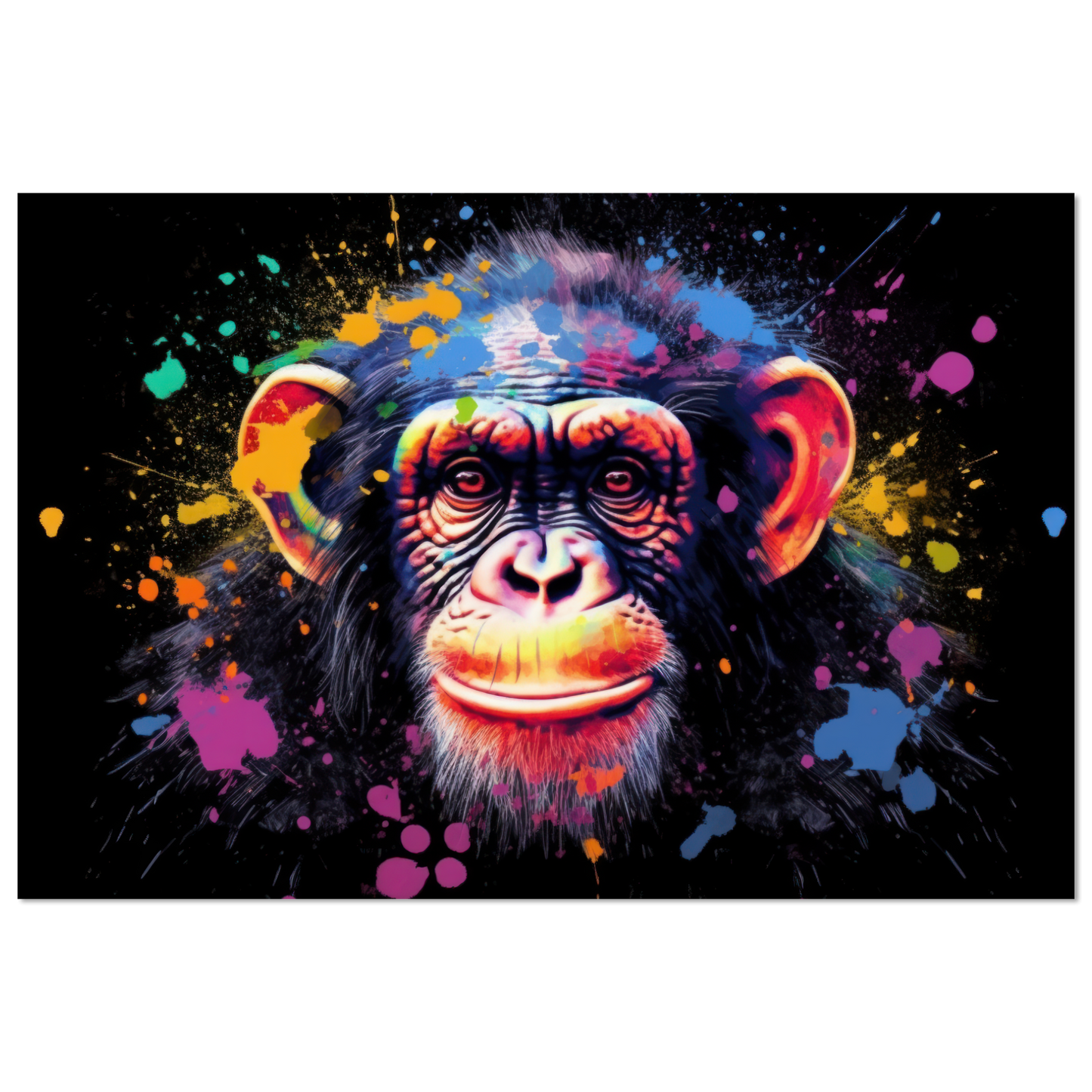 Chimpanzee monkey pop art (WILD71)