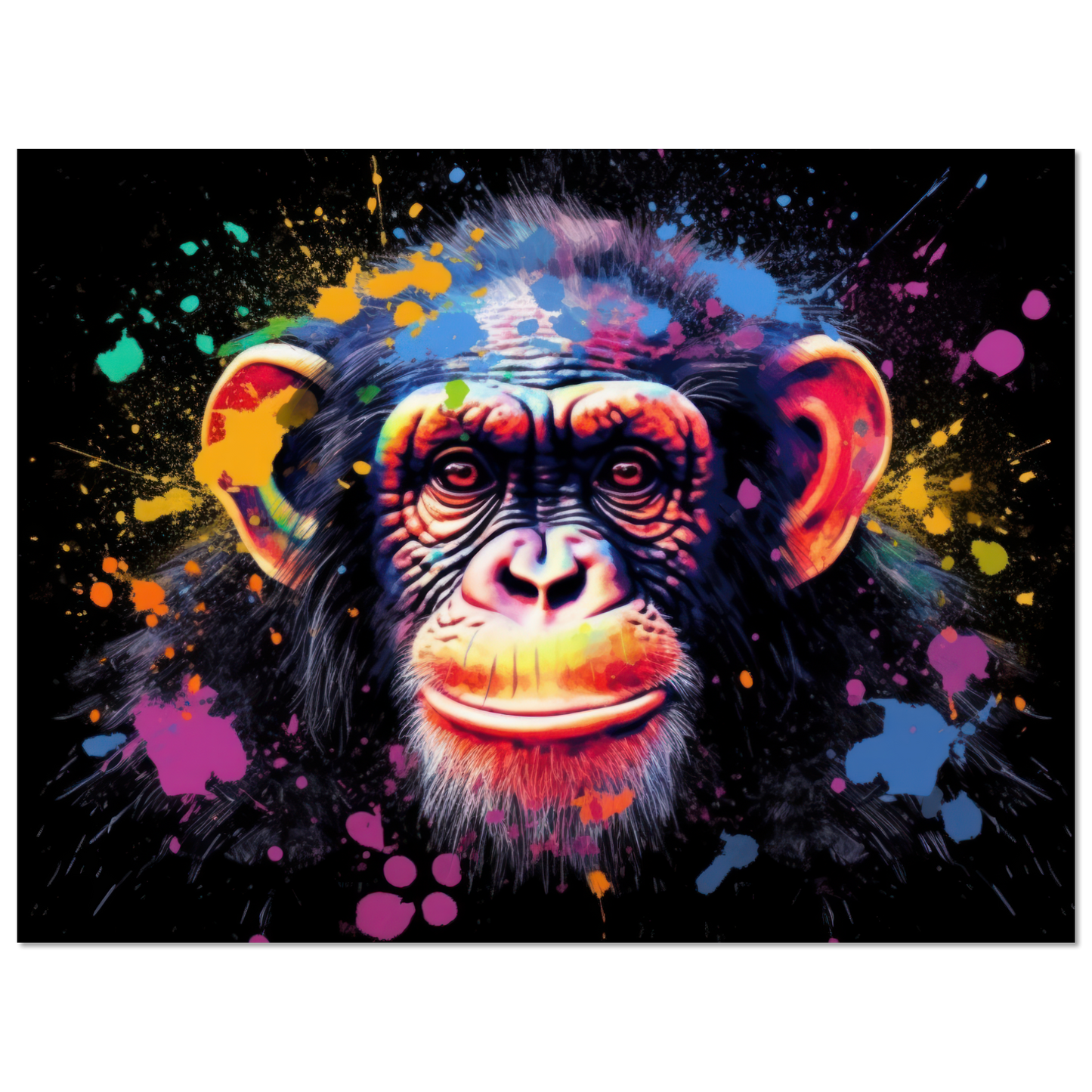 Chimpanzee monkey pop art (WILD71)