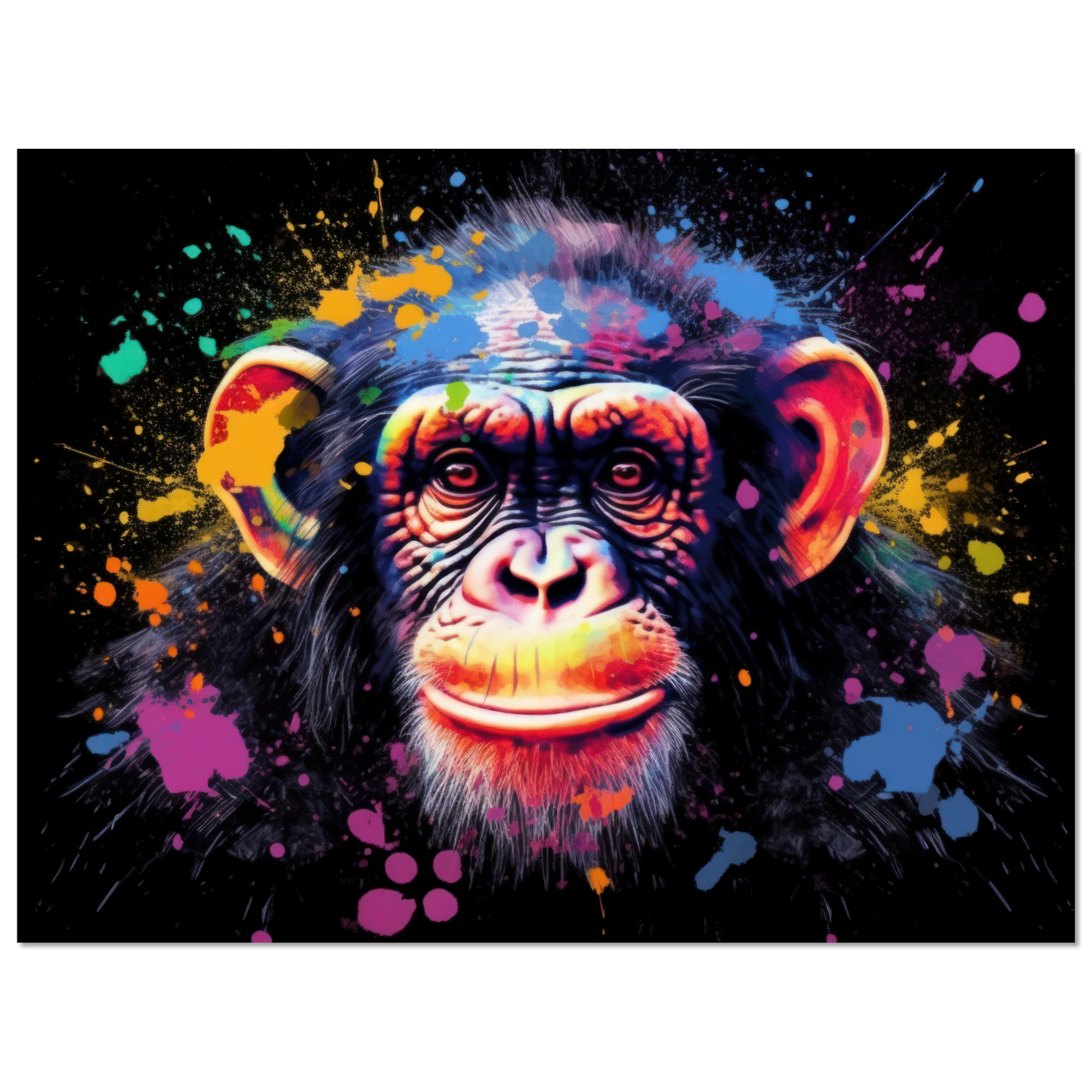 Chimpanzee monkey pop art (WILD71)