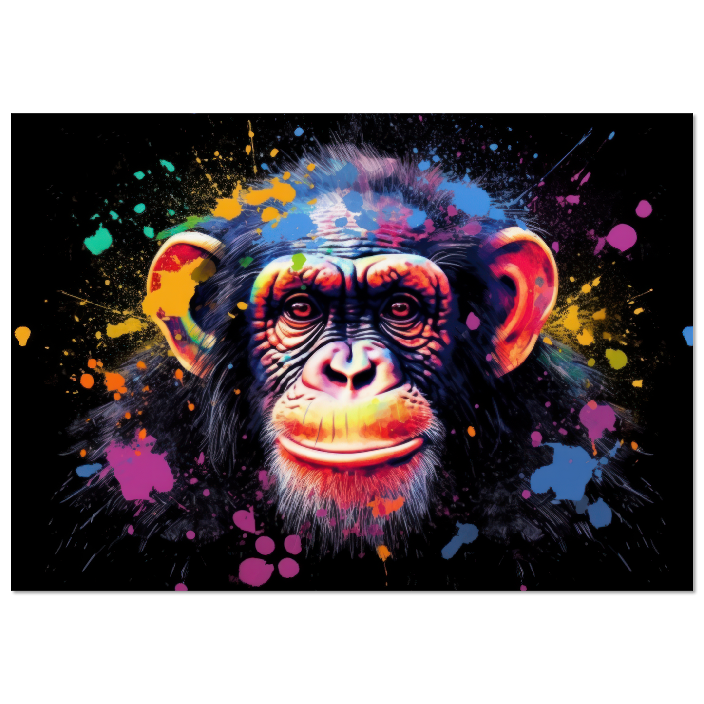 Chimpanzee monkey pop art (WILD71)