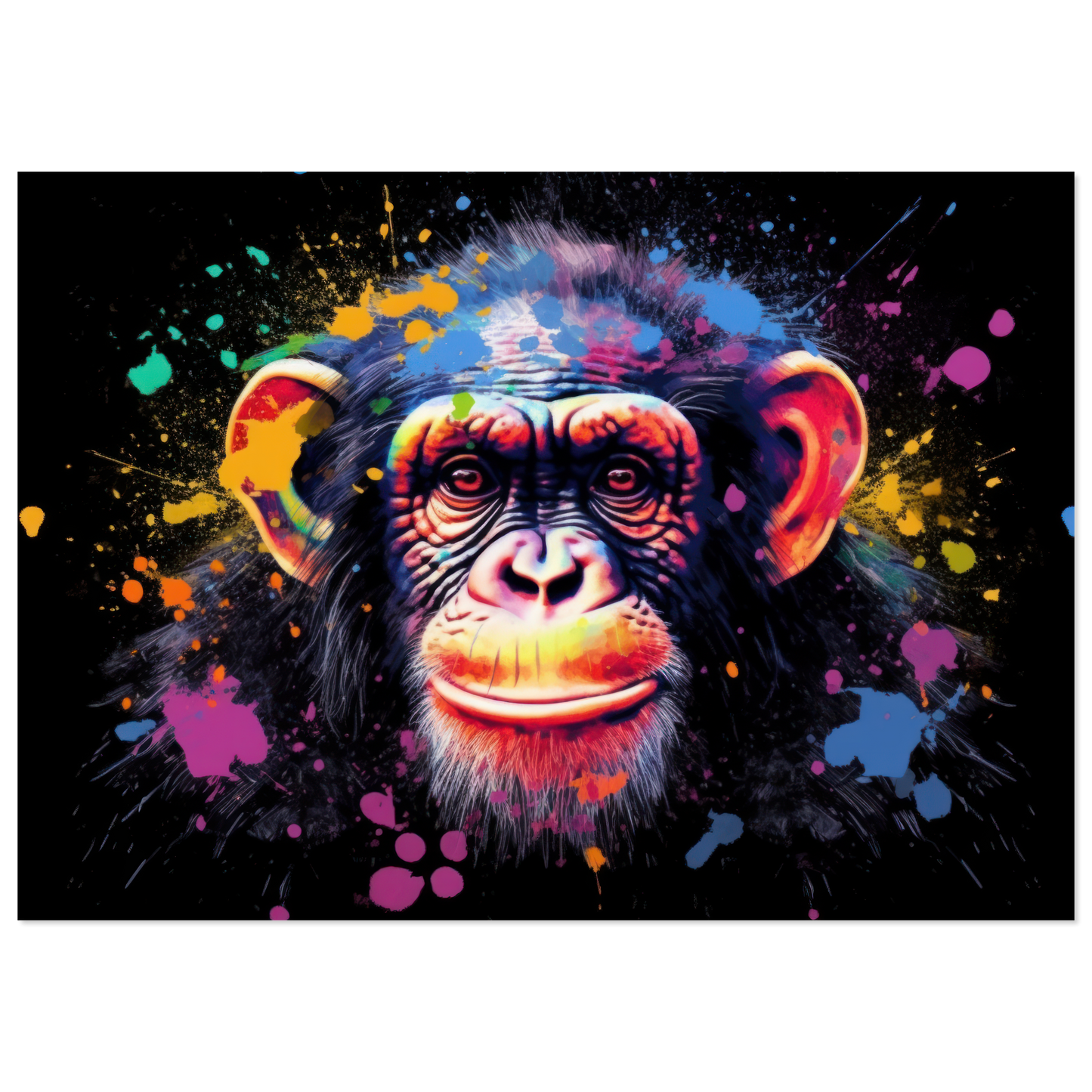 Chimpanzee monkey pop art (WILD71)