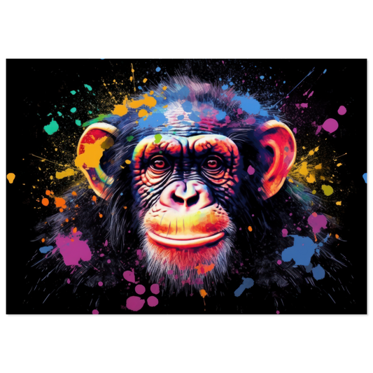 Chimpanzee monkey pop art (WILD71)