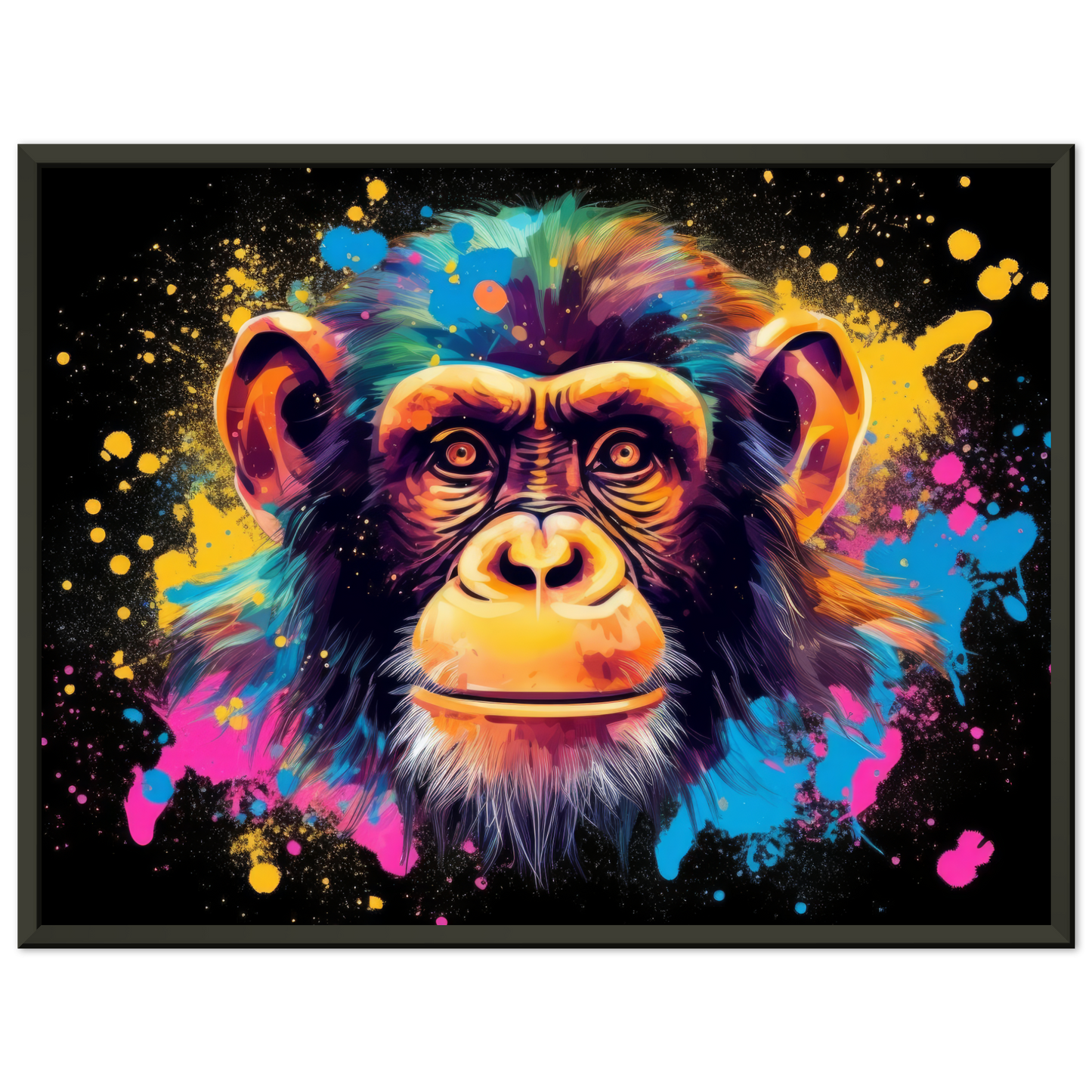Schimpanse Affe Pop-Art (WILD72)