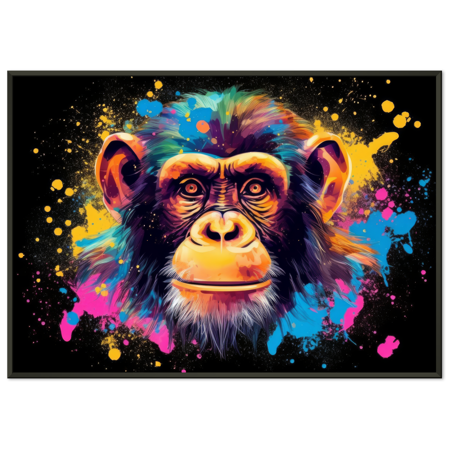 Schimpanse Affe Pop-Art (WILD72)