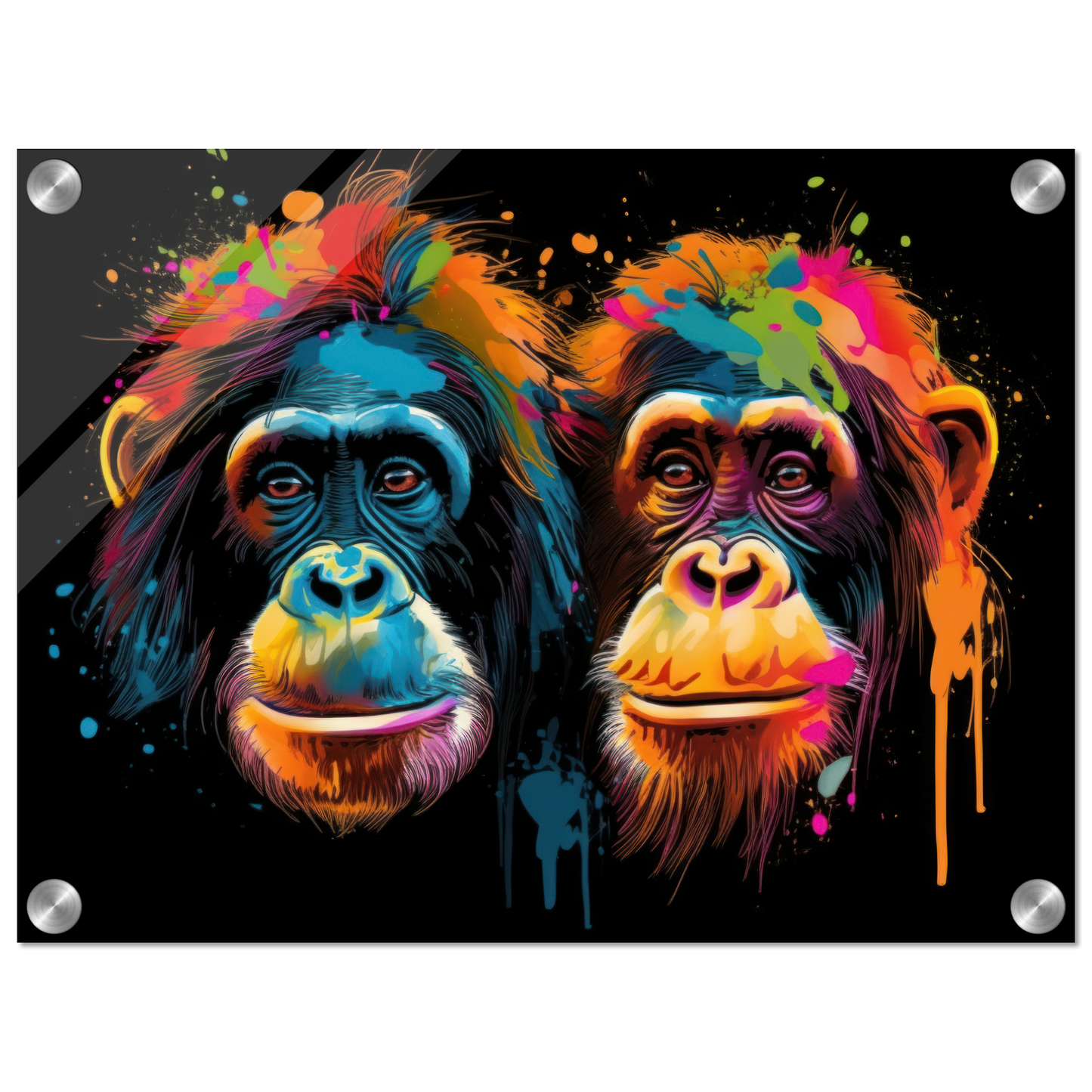 Orang Utan Affe Pop-Art (WILD73)
