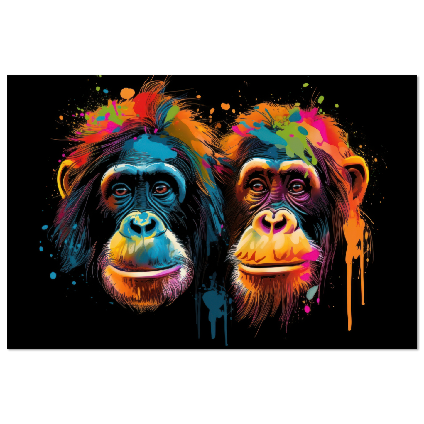 Orang Utan Affe Pop-Art (WILD73)