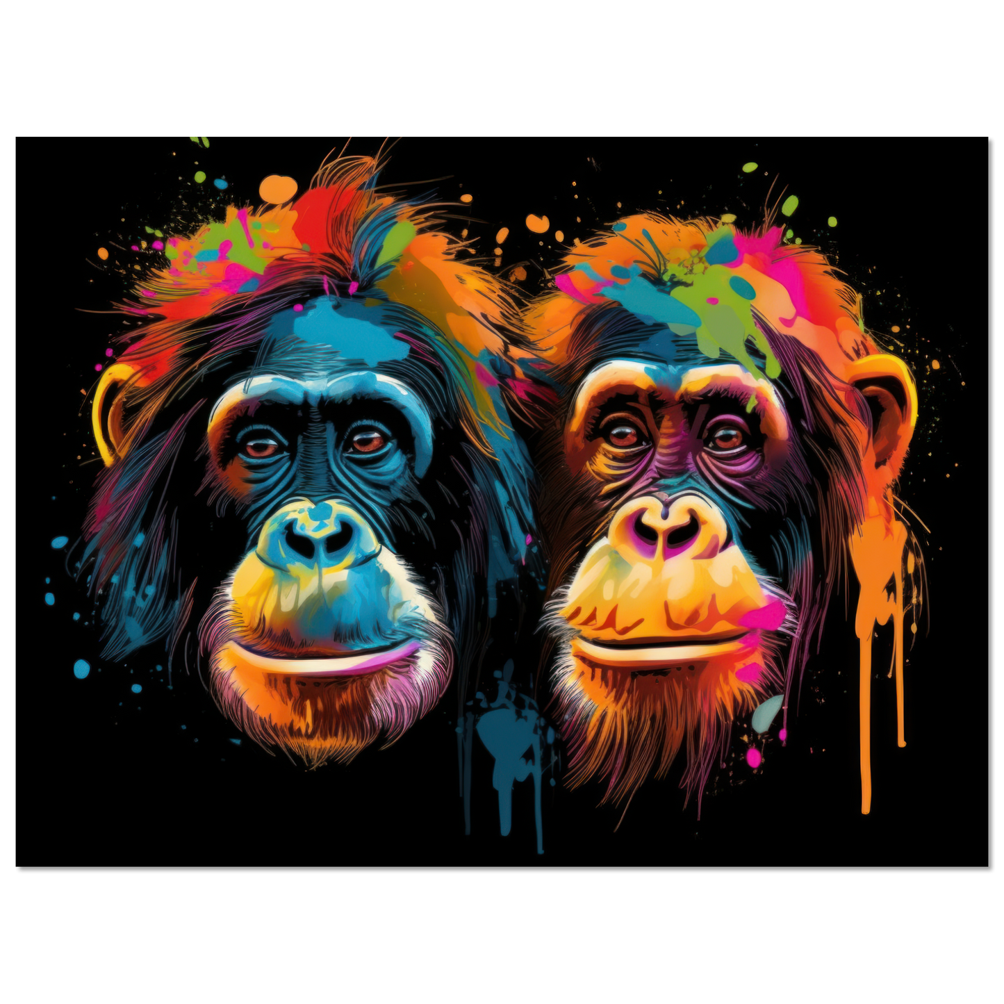 Orang Utan Affe Pop-Art (WILD73)