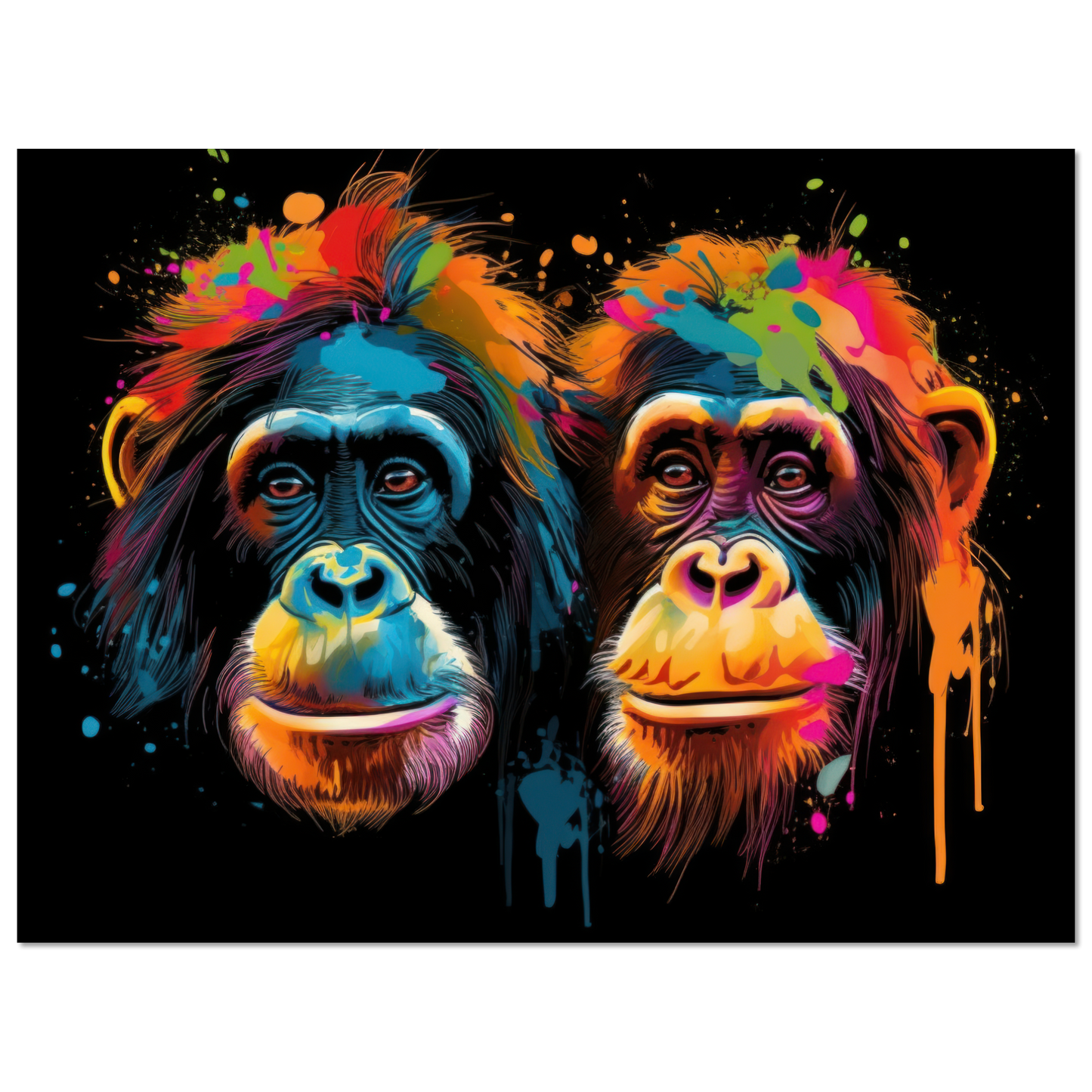 Orang Utan Affe Pop-Art (WILD73)