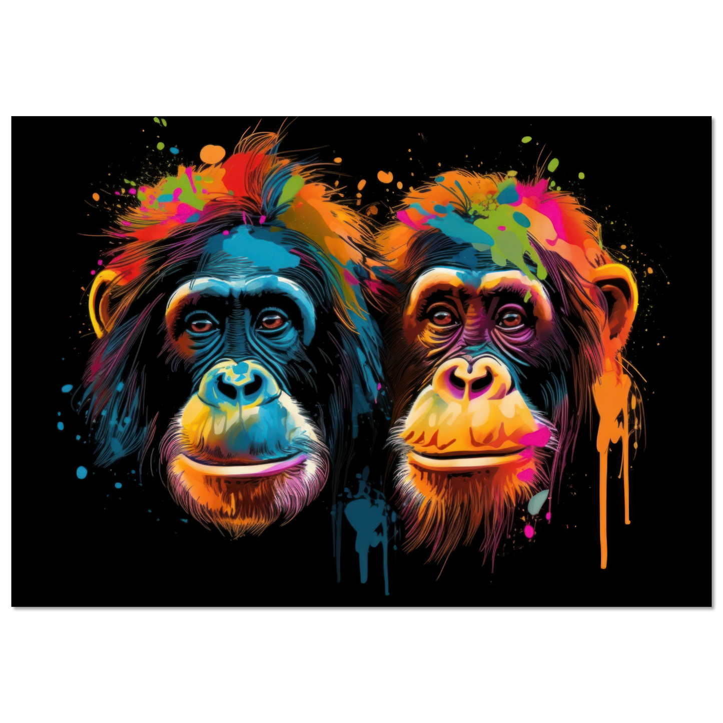 Orang Utan Affe Pop-Art (WILD73)