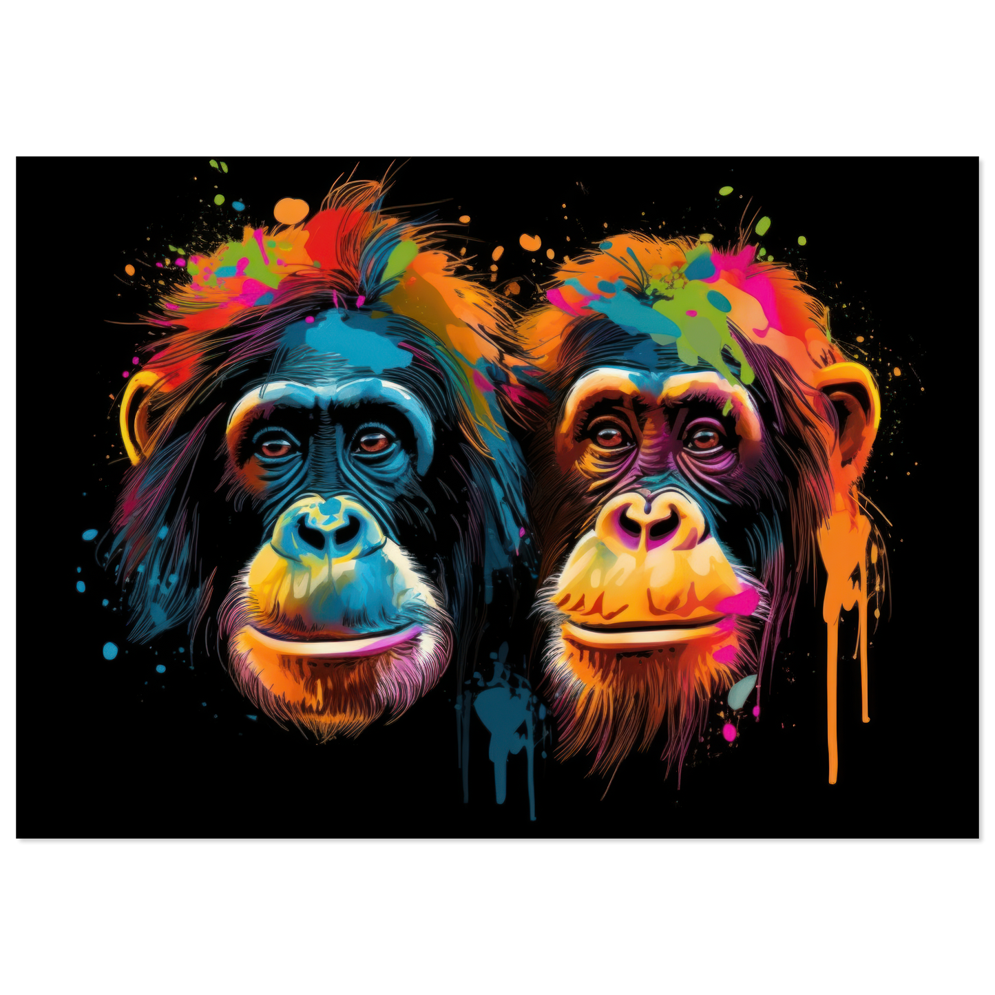 Orang Utan Affe Pop-Art (WILD73)