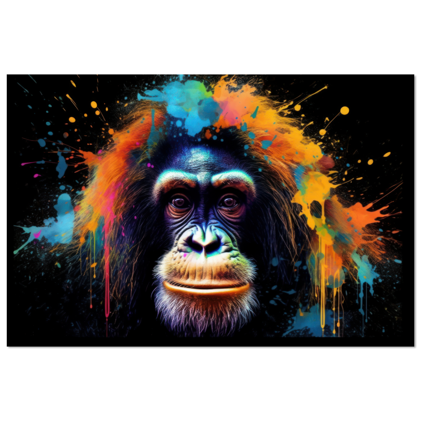 Orang Utan Affe Pop-Art (WILD74)