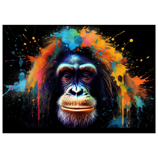 Orang Utan Monkey Pop Art (WILD74)