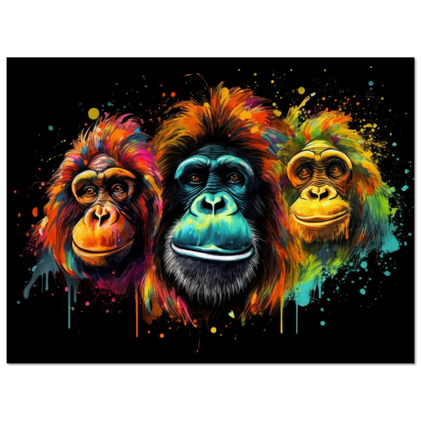Orang Utan Monkey Pop Art (WILD75)