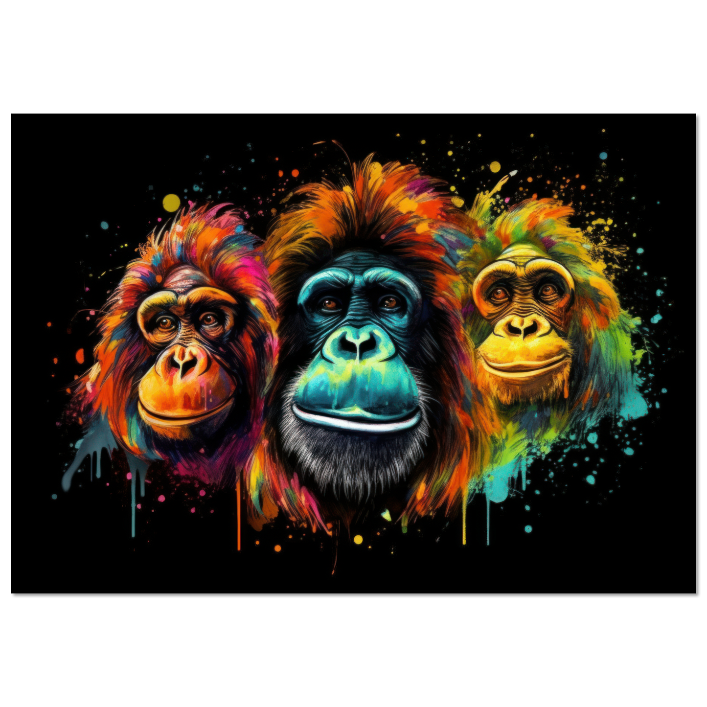 Orang Utan Monkey Pop Art (WILD75)