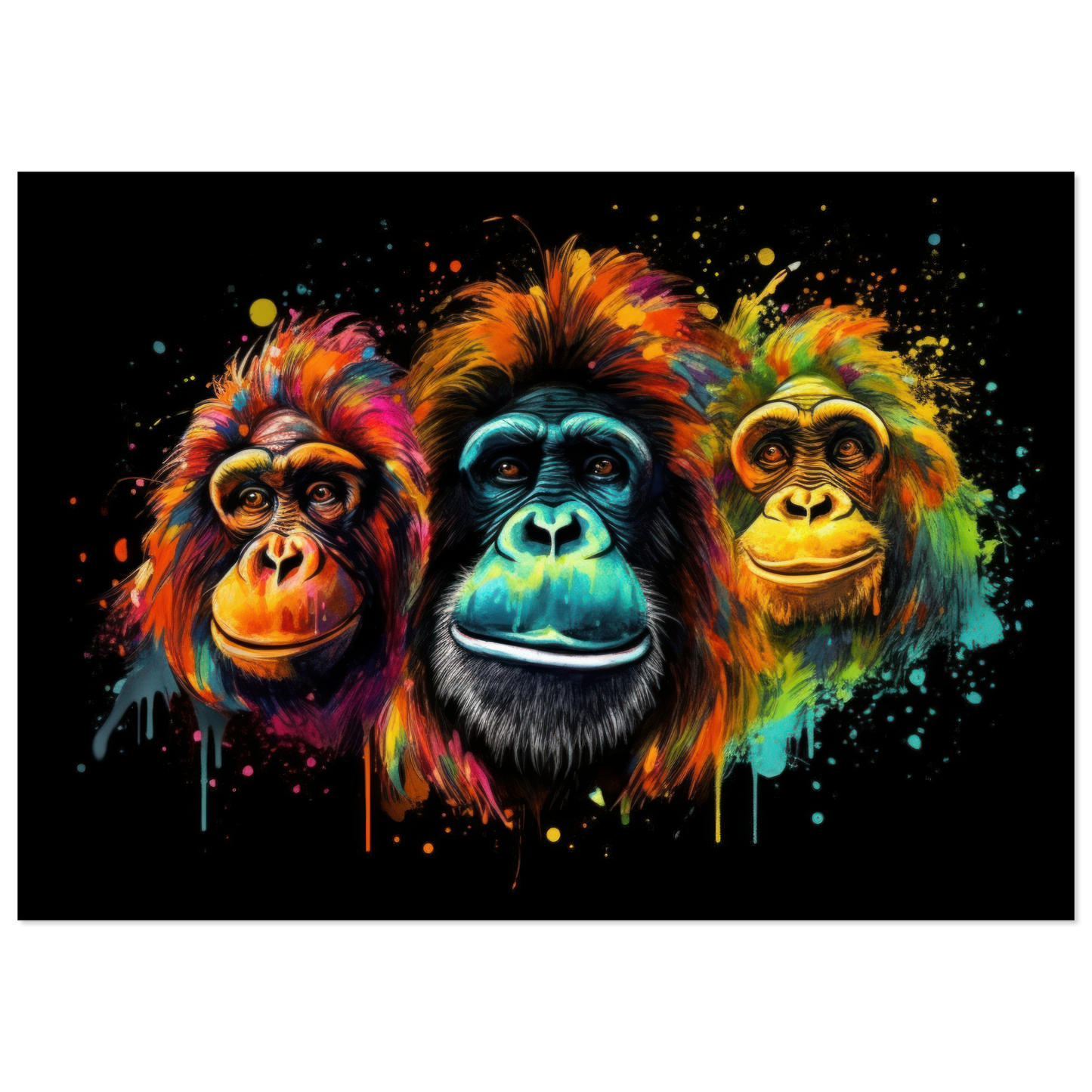 Orang Utan Monkey Pop Art (WILD75)
