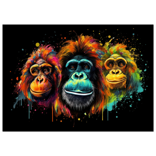 Orang Utan Monkey Pop Art (WILD75)