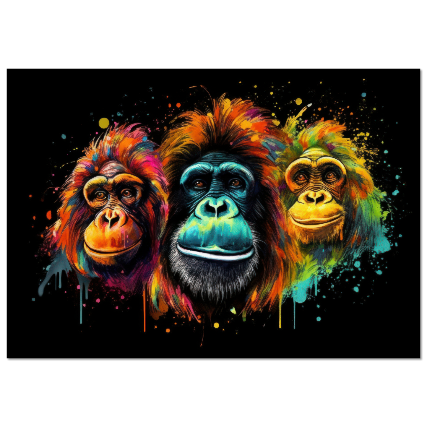 Orang Utan Monkey Pop Art (WILD75)