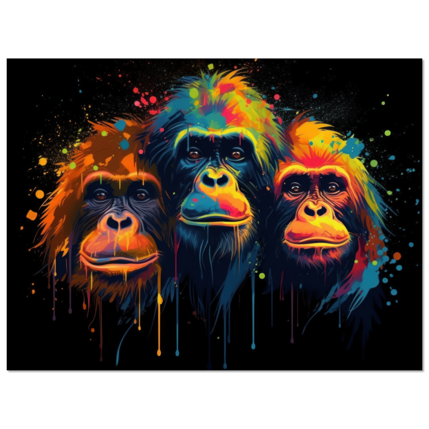 Orang Utan Affe Pop-Art (WILD76)