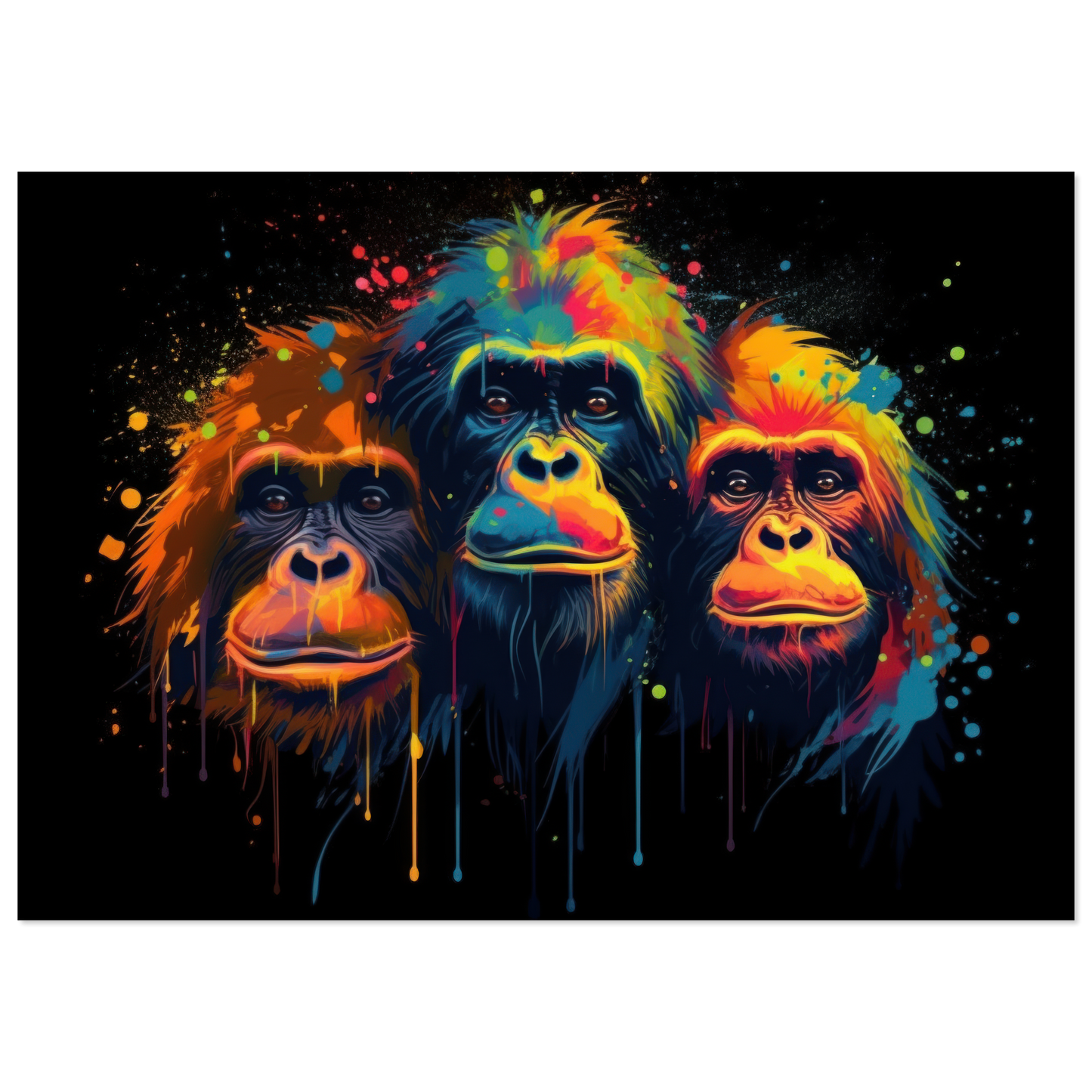Orang Utan Affe Pop-Art (WILD76)