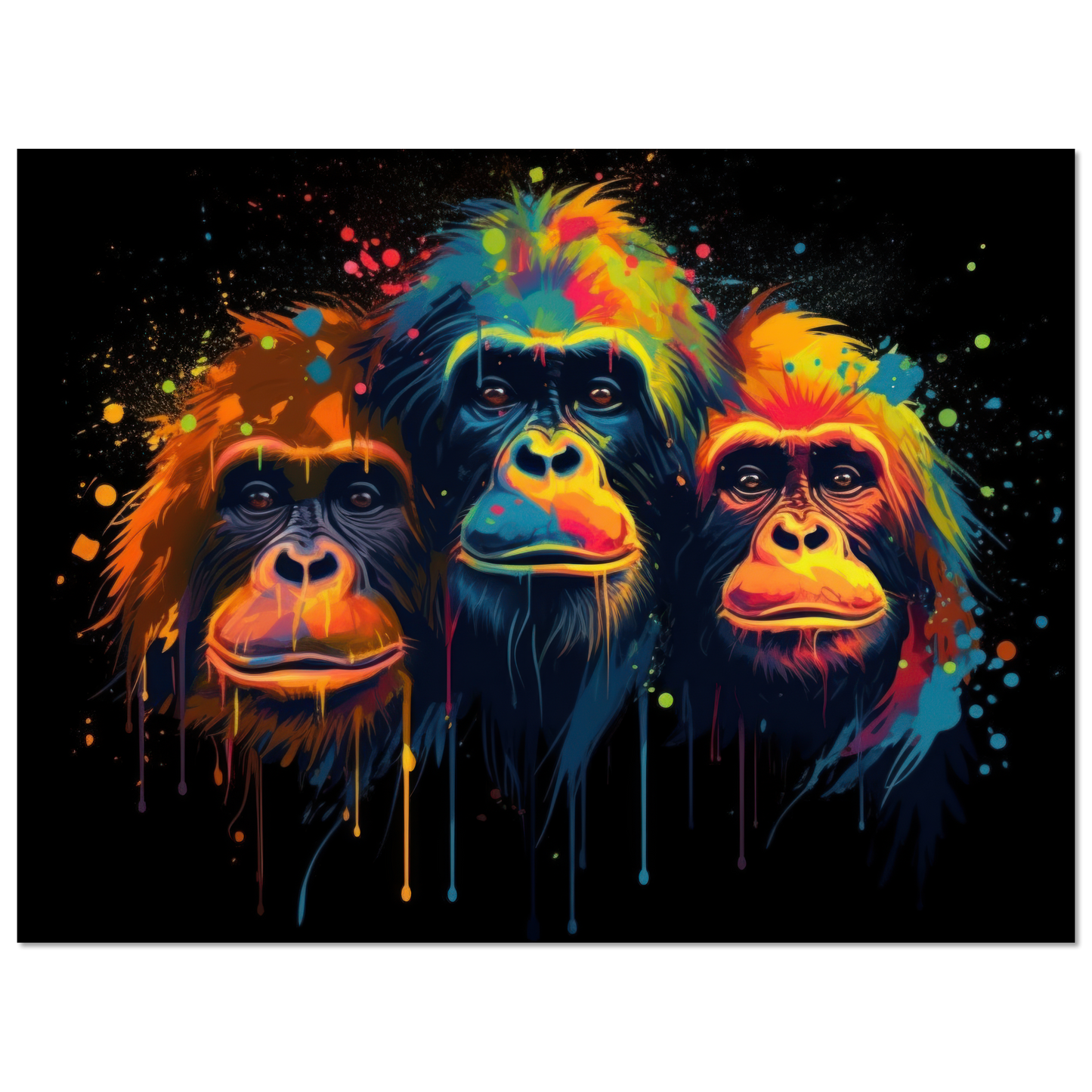Orang Utan Affe Pop-Art (WILD76)
