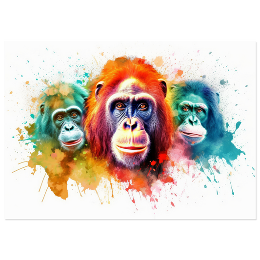 Orang Utan Monkey Pop Art (WILD77)