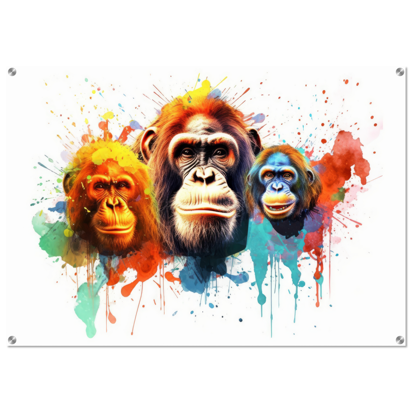 Orang Utan Affe Pop-Art (WILD78)