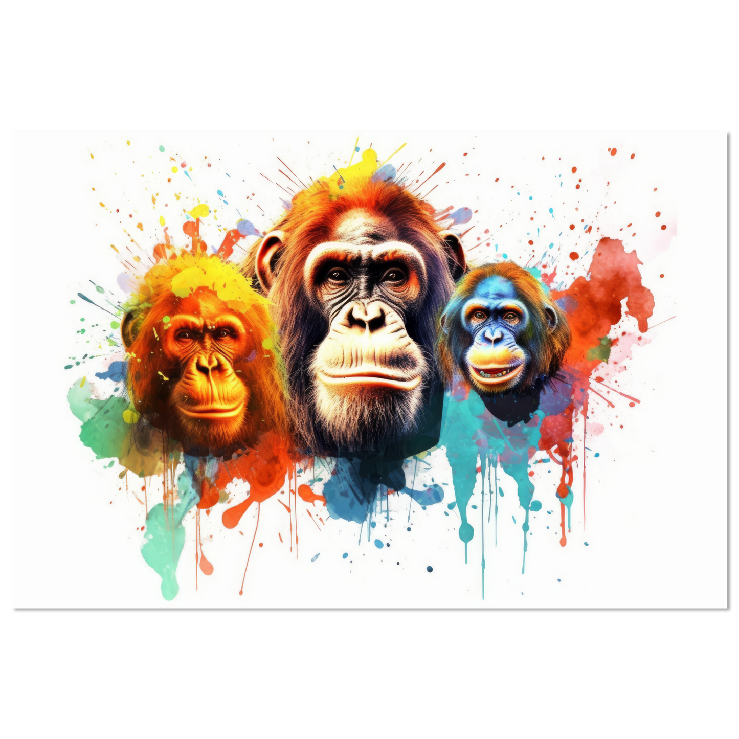 Orang Utan Affe Pop-Art (WILD78)