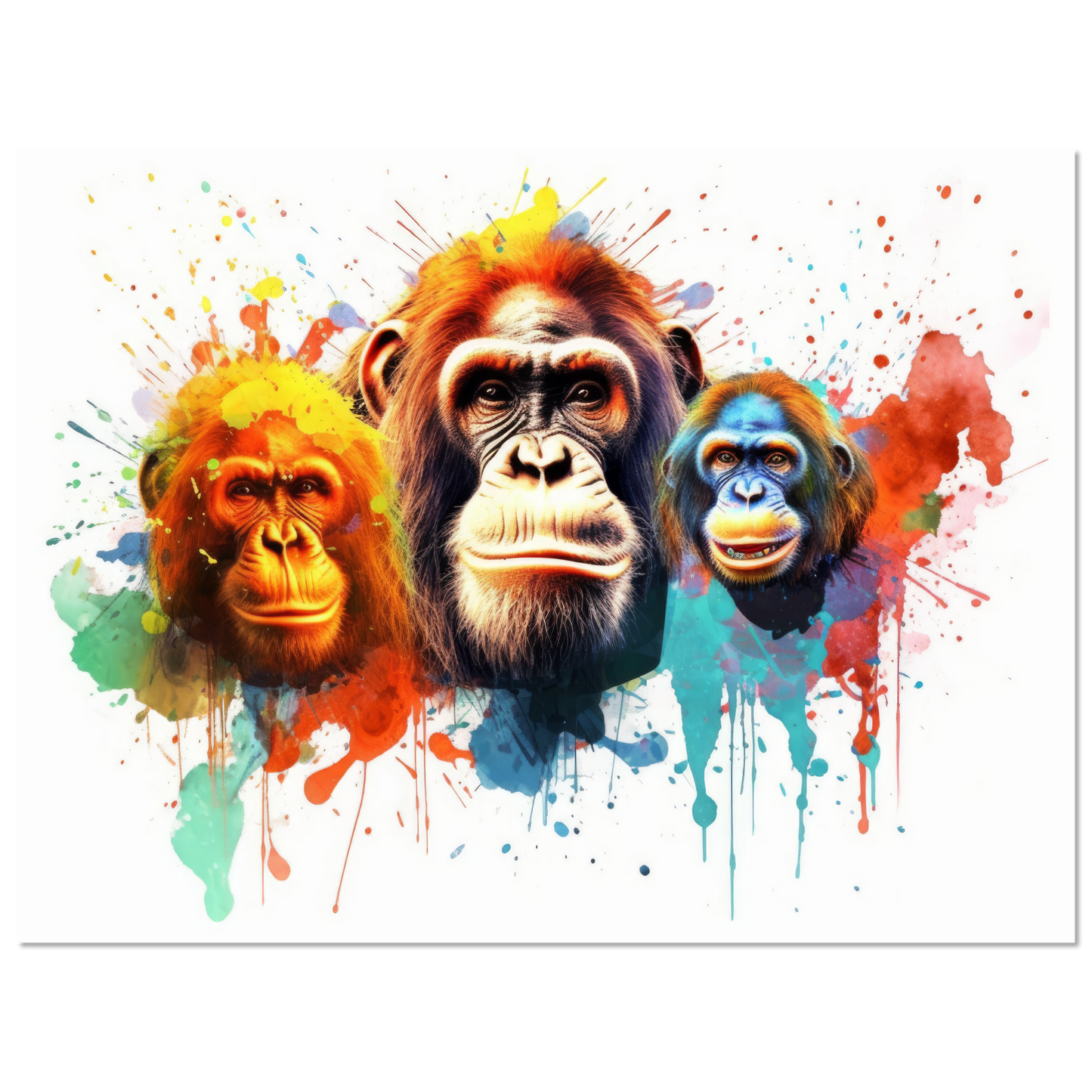 Orang Utan Affe Pop-Art (WILD78)