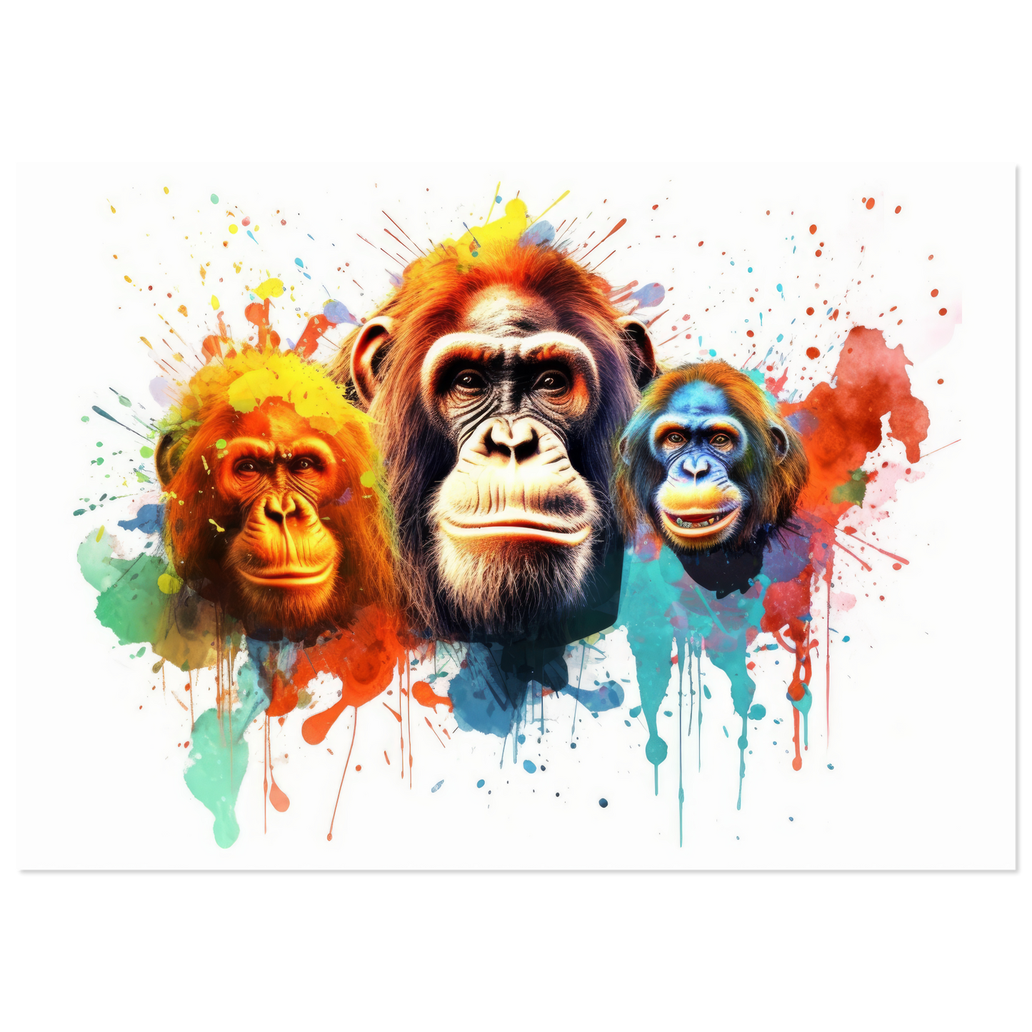 Orang Utan Affe Pop-Art (WILD78)