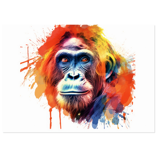 Orang Utan Monkey Pop Art (WILD80)