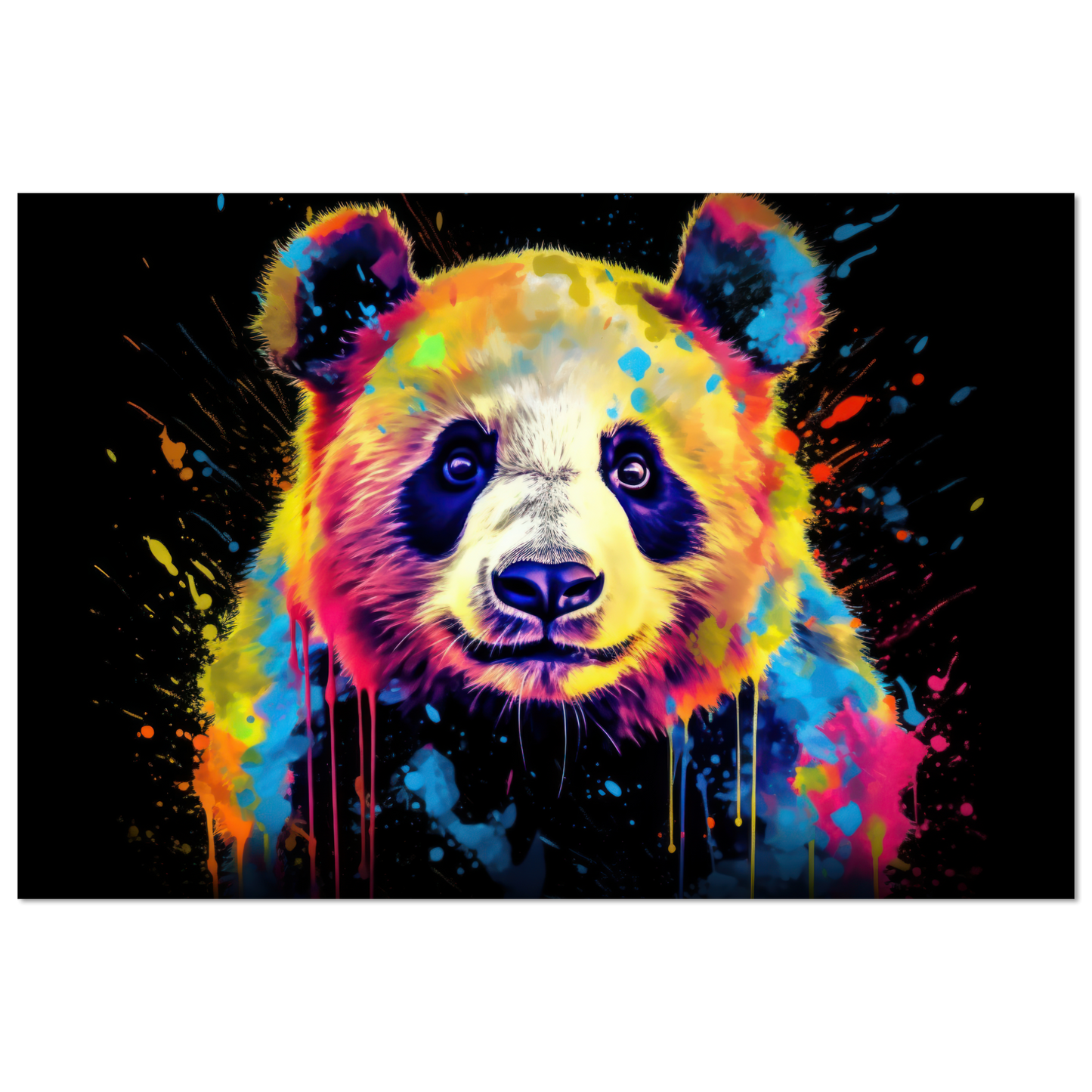 Panda Pandabär Pop-Art (WILD81)
