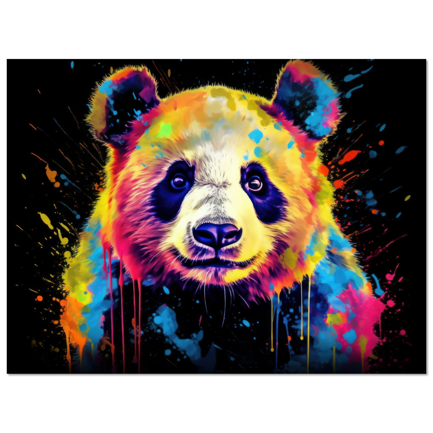 Panda Pandabär Pop-Art (WILD81)