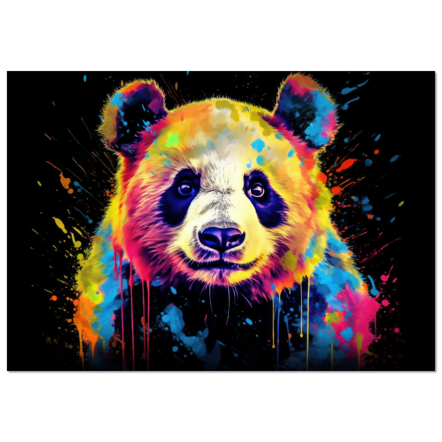 Panda Pandabär Pop-Art (WILD81)