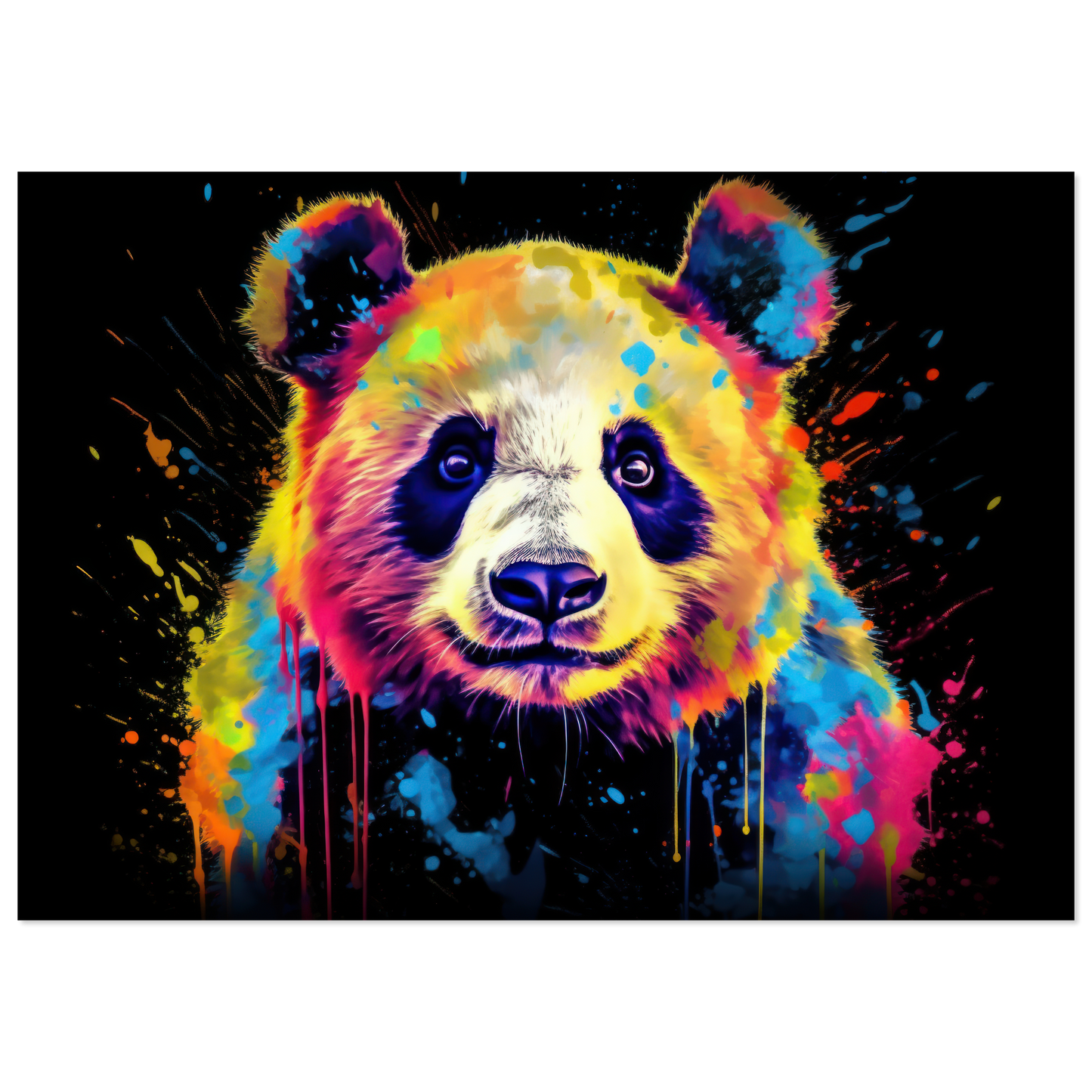 Panda Pandabär Pop-Art (WILD81)