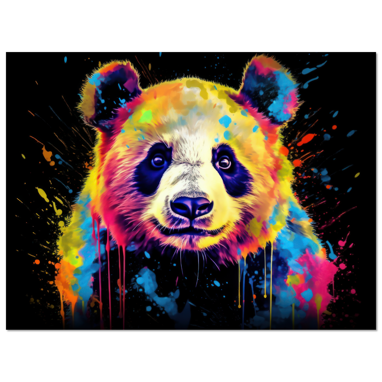 Panda Pandabär Pop-Art (WILD81)