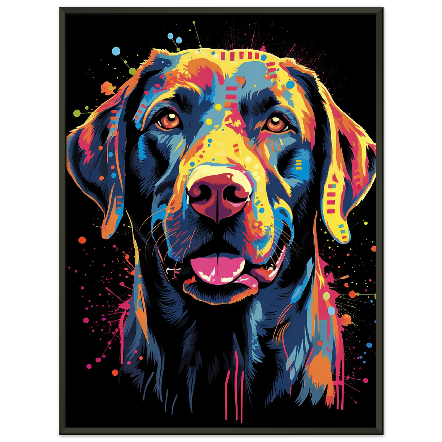 Labrador Hund Pop-Art (DOG02)